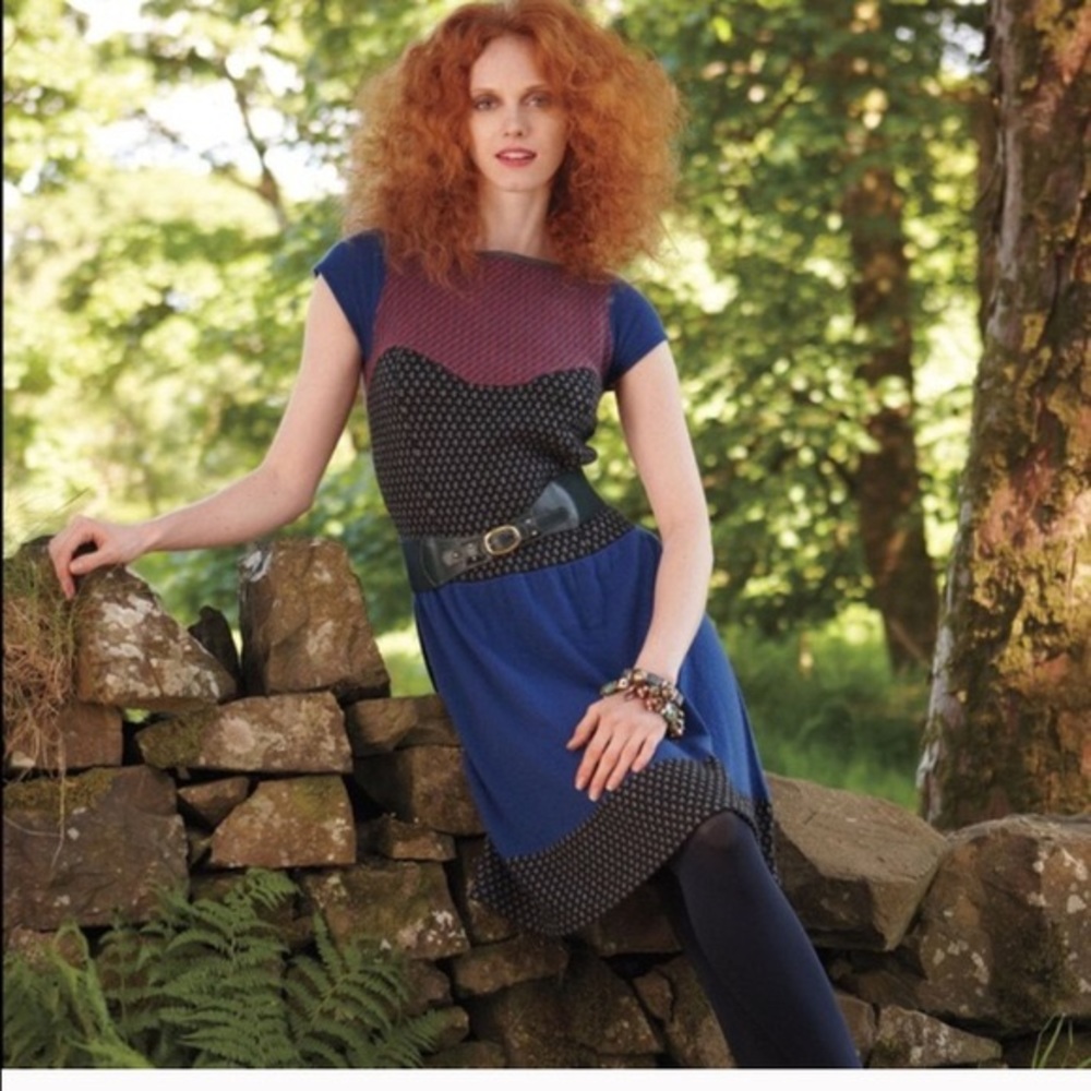 Sparrow Anthropologie Dress Wool Blend Cap Sleeve